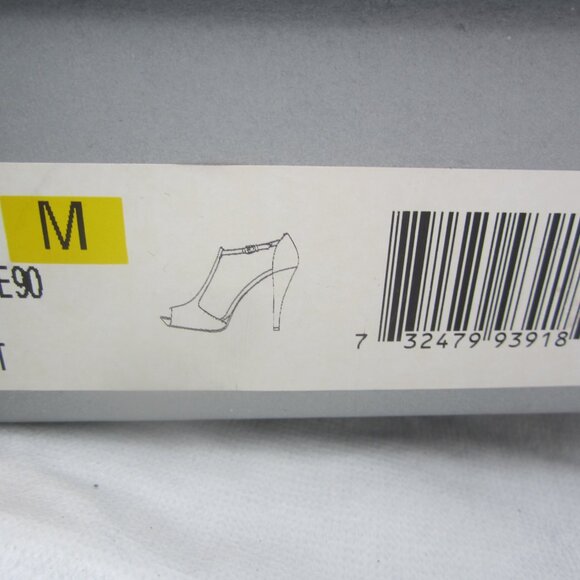 NINE WEST CLASSY "NWROISE90" BLACK PATENT DRESS HEEL 9.5M - Picture 4 of 7